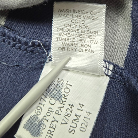 Banana‎ Republic Luxury Touch Striped Polo Shirt Mens Size M Blue Gray Orange - Picture 5 of 6